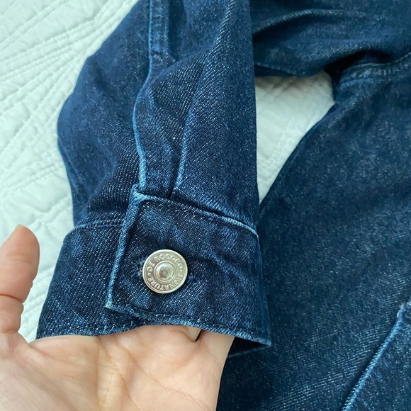 Dé Rococo drop shoulder crop denim jacket - Picture 5 of 9